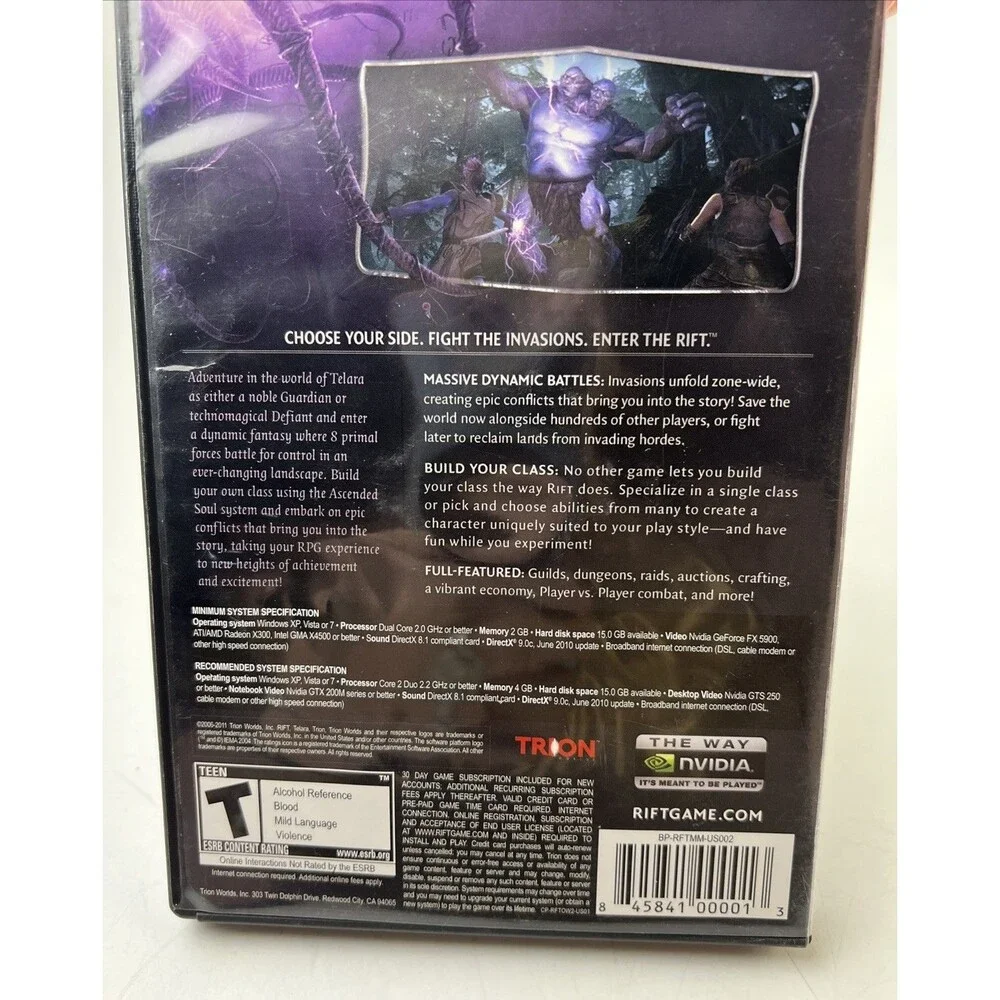 Arcania: Gothic 4 (PC, 2010) Video Game AND Rift PC Game Both for T